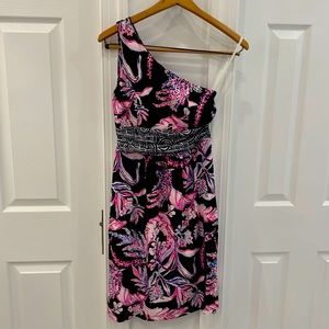 Lilly Pulitzer one-shoulder dress. Size XS